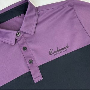 Travis Mathew Have a Glass Sweet Grape Mens Golf Polo Sz Medium Brushwood Club